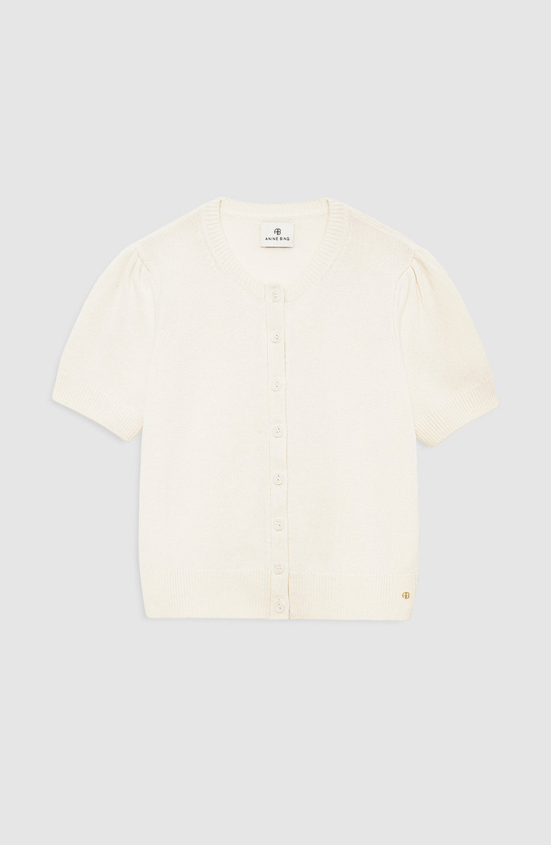 ANINE BING Gracie Cardigan, Alternate, color, Cream