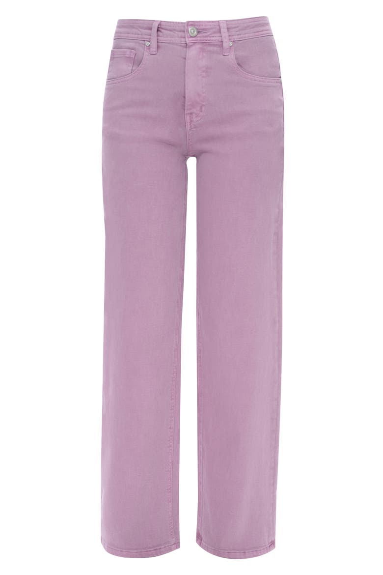 Flora High Rise Straight Jeans, Alternate, color, PURPLE