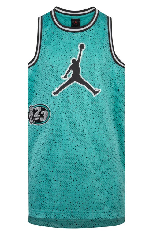 Jordan Kids' Play Off Speckle Sleeveless Mesh Jersey In Washed Teal