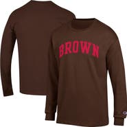 Champion Men's Champion  Brown Brown Bears Basic Arch Long Sleeve T-Shirt