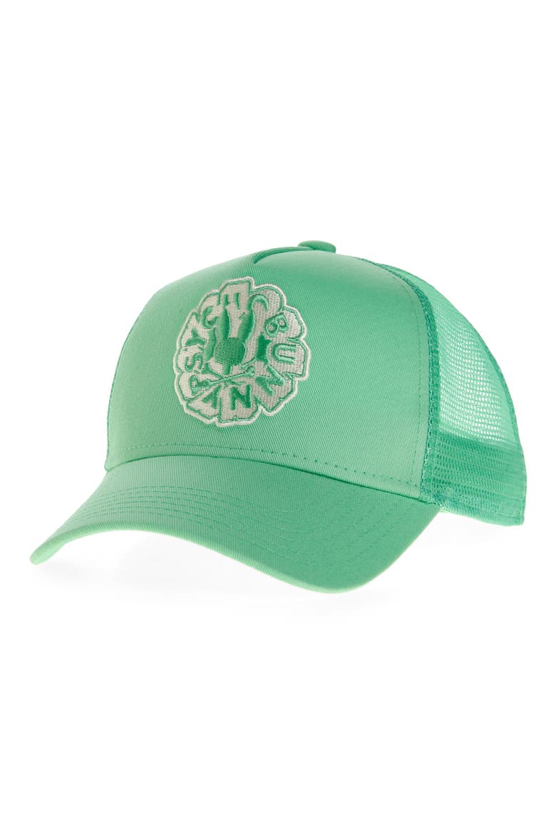 Kids' Toby Trucker Hat, Main, color, LIGHT GRASS GREEN