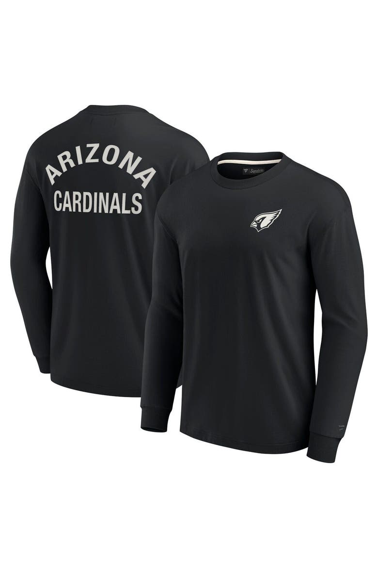 Unisex Fanatics Signature Black Arizona Cardinals Elements Super Soft Long Sleeve T-Shirt, Main, color, Black