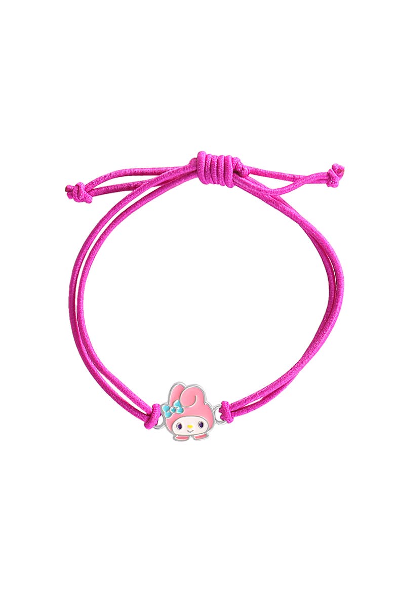 Cord Bracelet with Kuromi, My Melody, Hello Kitty, 3 Piece Set, Alternate, color, Pink