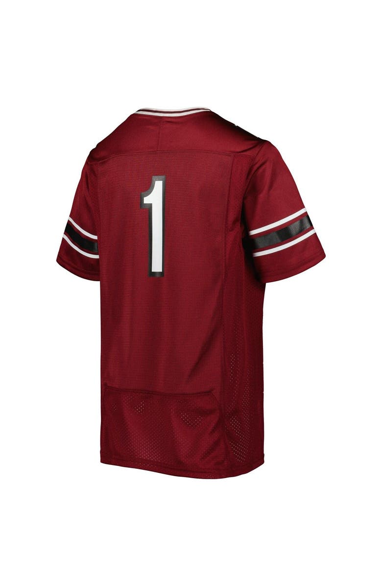 Under Armour Youth Under Armour #1 Garnet South Carolina Gamecocks Team Replica Football Jersey, Alternate, color, 