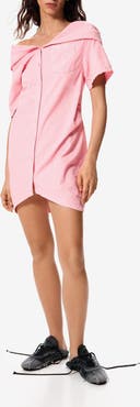 Desigual Short Sleeve Hooded Shirtdress