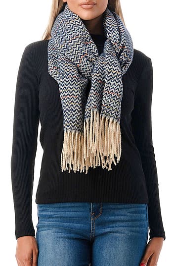 Marcus Adler Confetti Knit Scarf In Blue