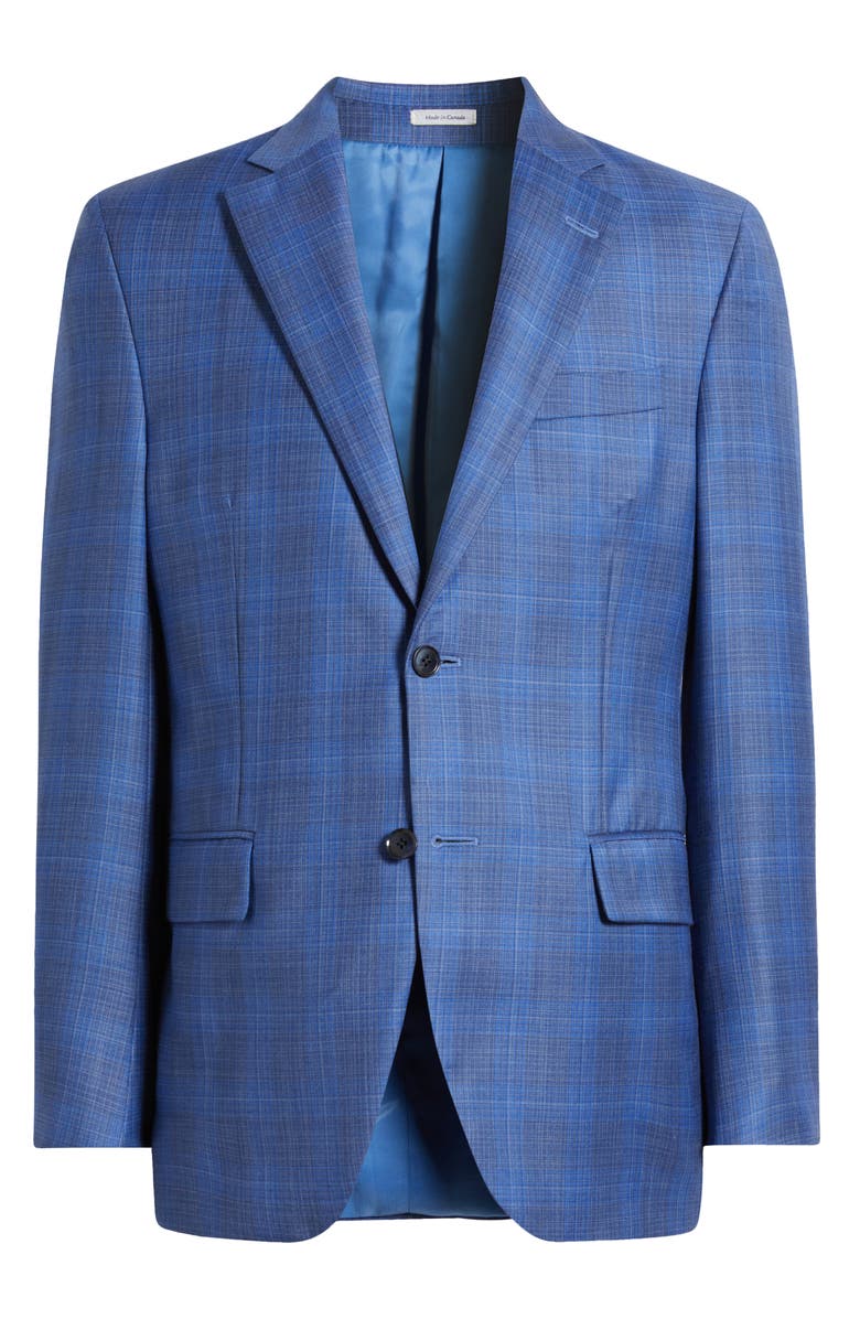 Peter Millar Flynn Classic Fit Plaid Wool Sport Coat, Alternate, color, 