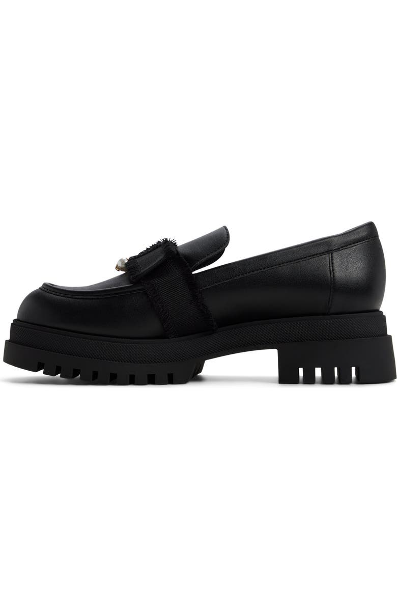 ALDO Theatric Platform Loafer, Alternate, color, Black