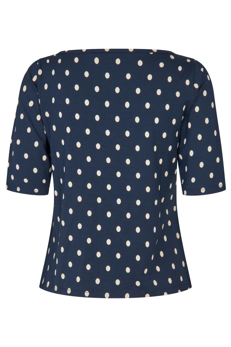 MaBavessa Polka Dot T-Shirt, Alternate, color, Navy Blazer
