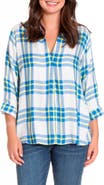 APNY Plaid Tunic with Crisscross Back