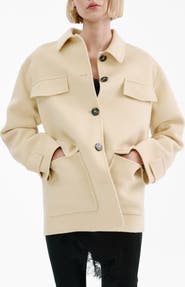 MANGO Wool Blend Jacket