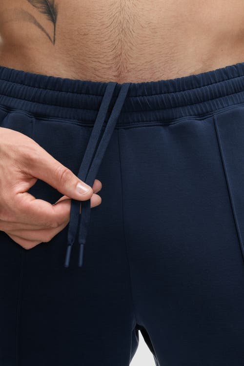 Peloton Washed Interlock Jogger In Deep Navy