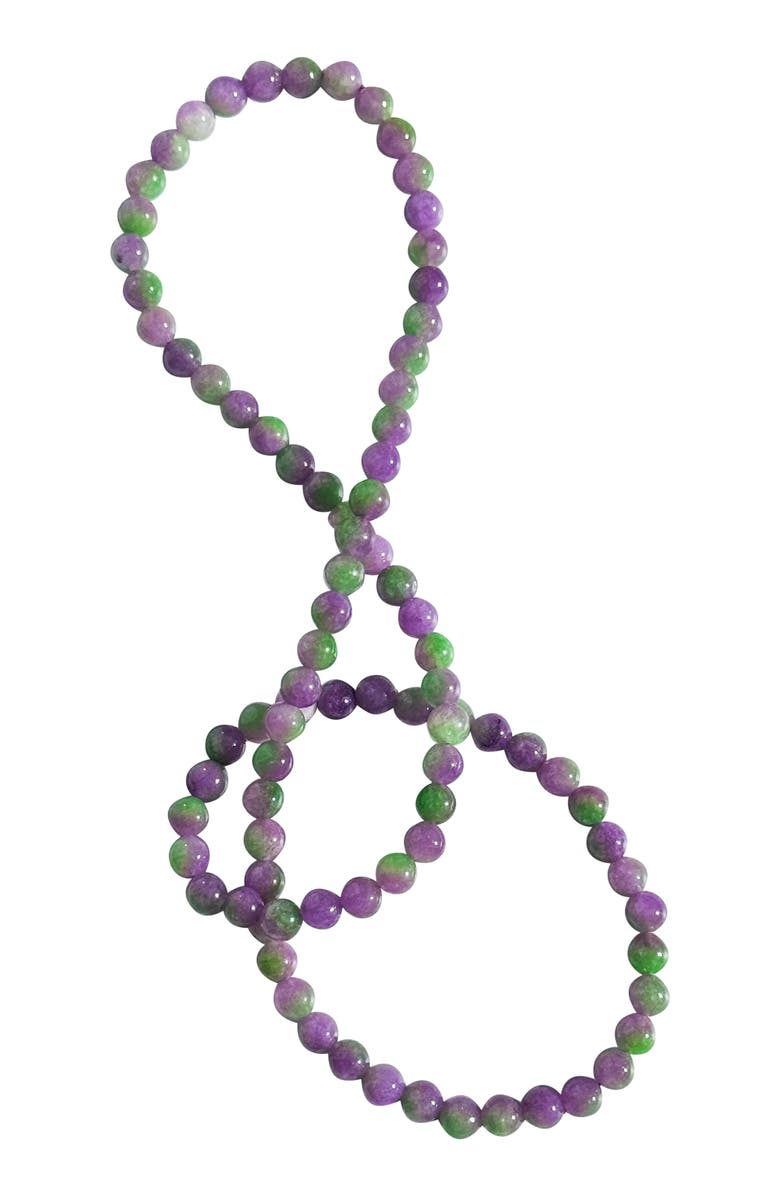 seree Lavender field Green purple jade pendant necklace, Main, color, Purple