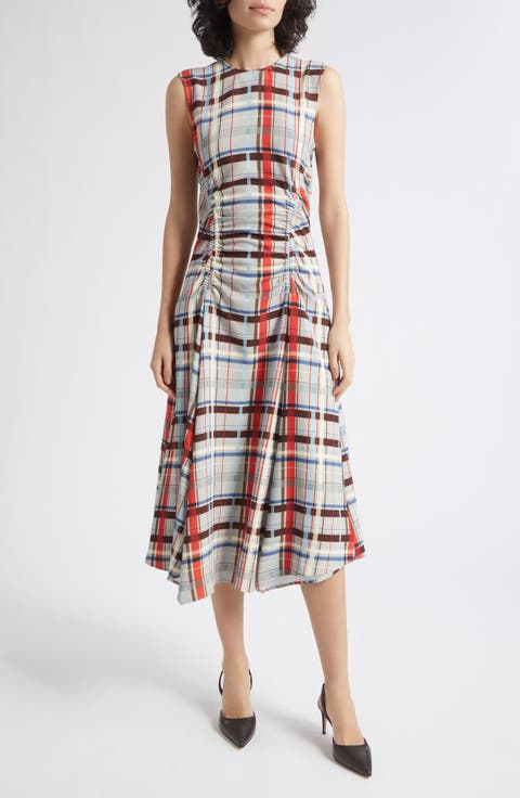 Gathered Midi Dress