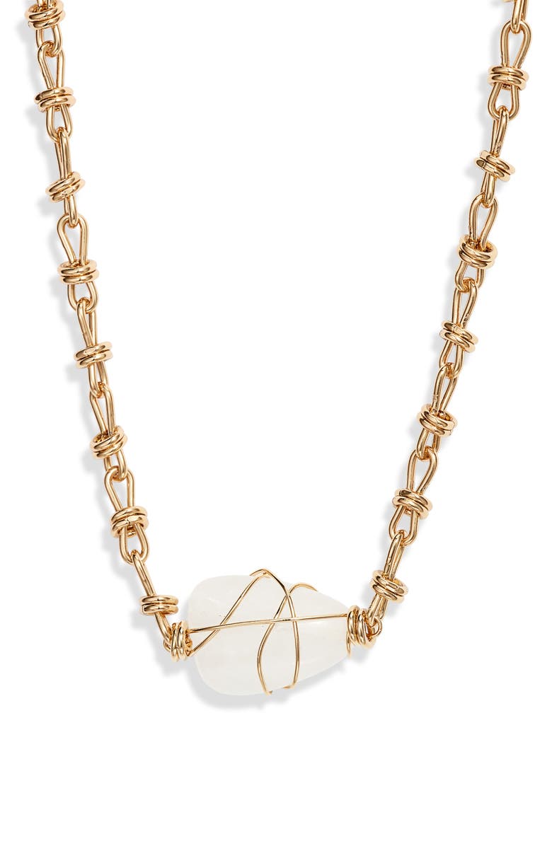 Gas Bijoux Marre Long Crystal Chain Necklace, Alternate, color,