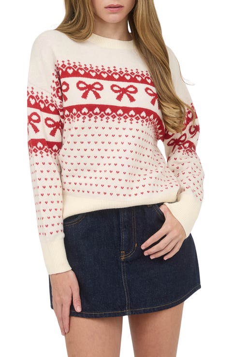 Bow Crewneck Sweater