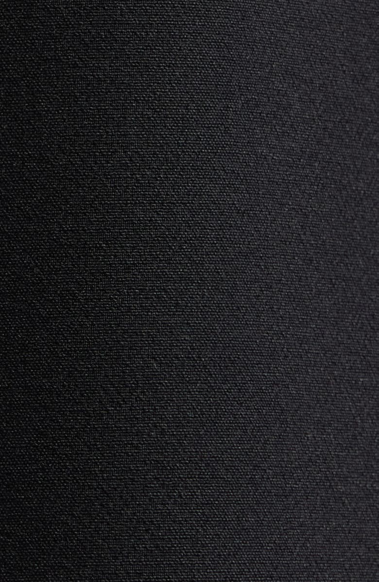 Eliza J Bow Detail Stretch Crepe Dress, Alternate, color, Black