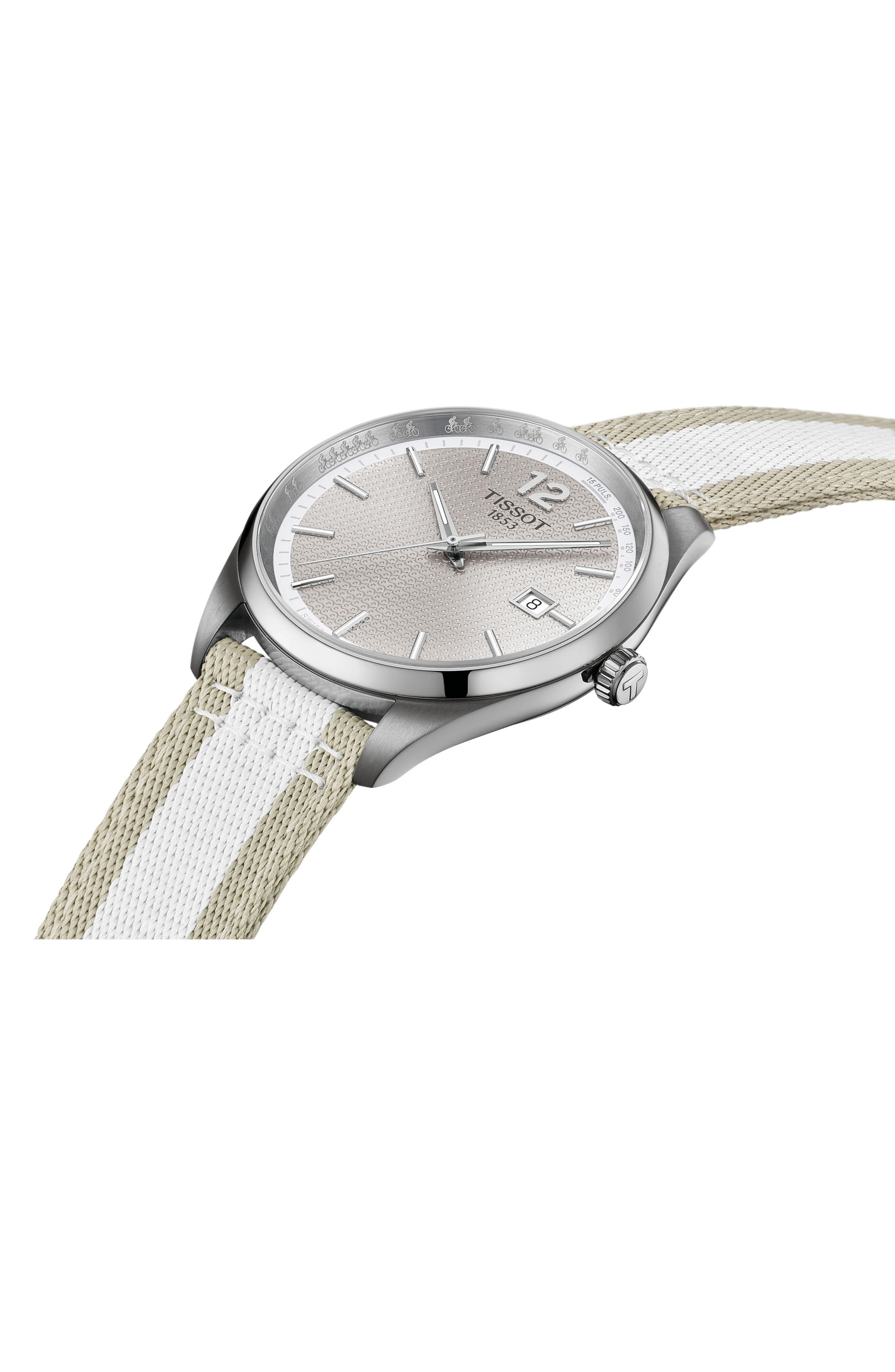Tissot PR 100 Cycling Webbing Strap Watch, 40mm | Nordstrom