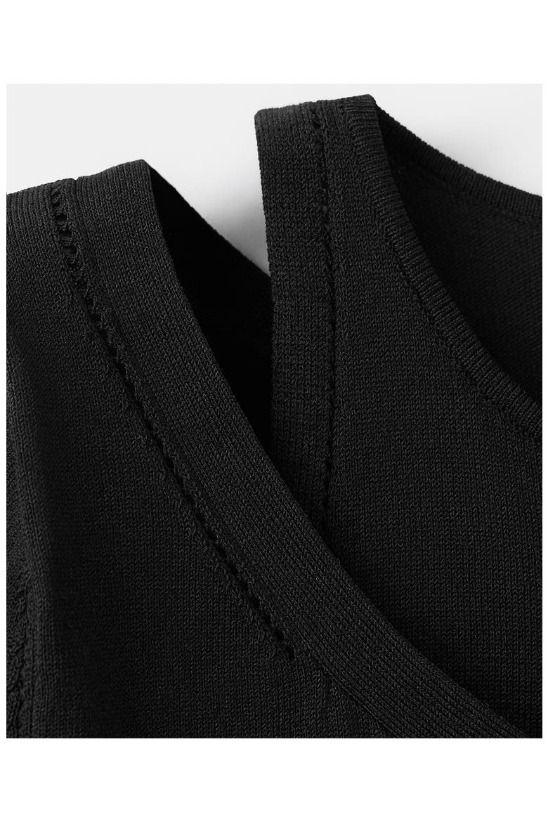 Combined Cardigan, Alternate, color, BLACK