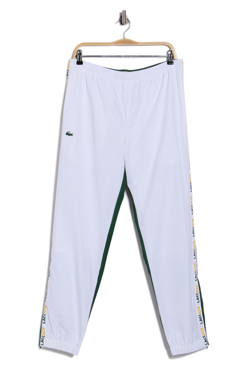 Tracksuit Pants, Main, color, WHITE/ GREEN
