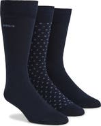 BOSS 3-Pack Cotton Blend Dress Socks