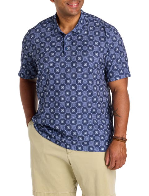 Big & Tall Bahama Coast Barcelo Tiles IslandZone® Polo Shirt
