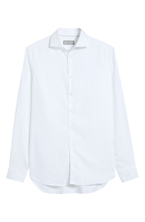 Regular Fit Herringbone Shirt