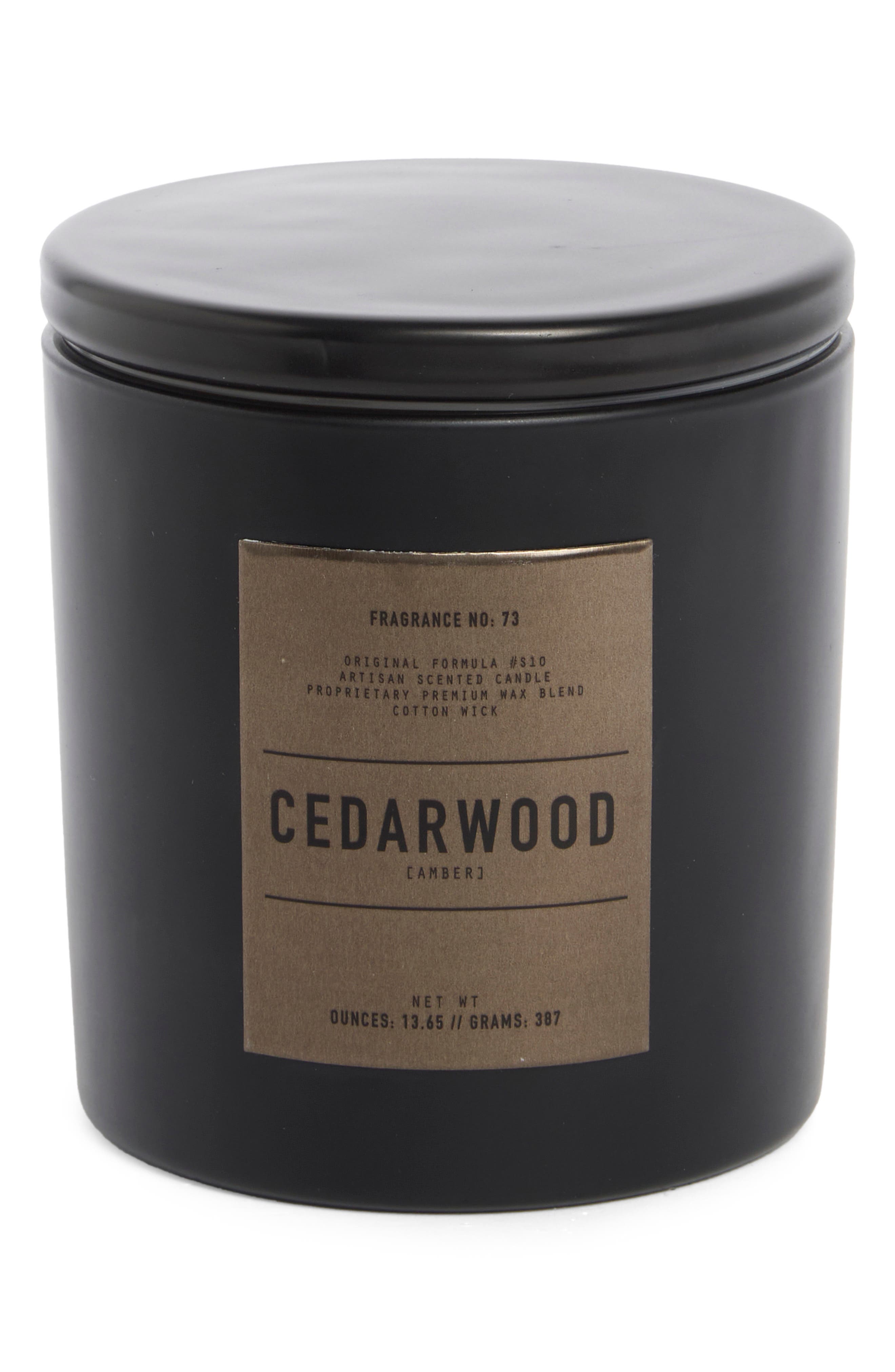 PORTOFINO CANDLES Cedarwood Amber Scented Candle