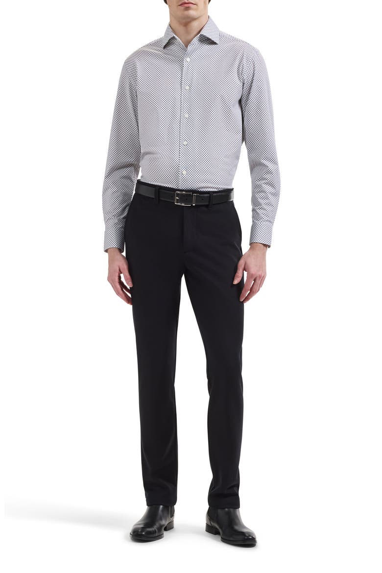 Devon OoohCotton Stretch Button Up Shirt, Alternate, color, CHALK