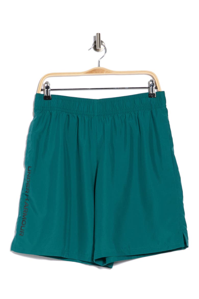 Tech Woven Wordmark Shorts, Main, color, 338 RACK GREEN