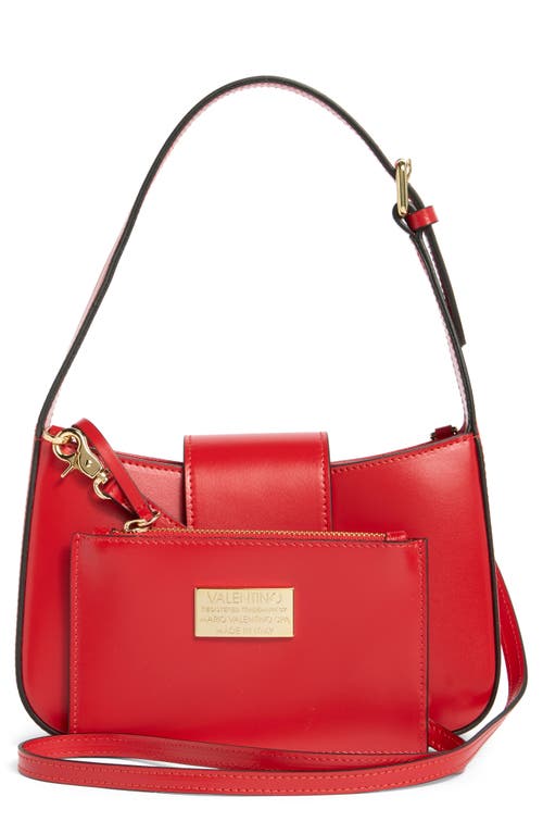 Valentino By Mario Valentino Kai Super Vlogo Shoulder Bag In Red
