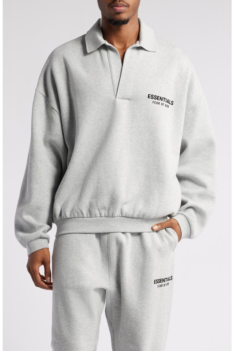 Fear of God Essentials Johnny Collar Fleece Sweatshirt (Men
