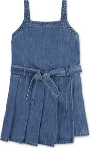 abercrombie kids Kids' Pleated Denim Romper