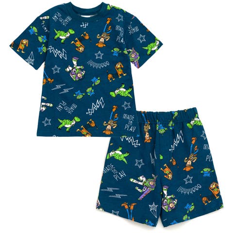 Pixar Boys' 2-Piece Graphic T-Shirt and Shorts Set