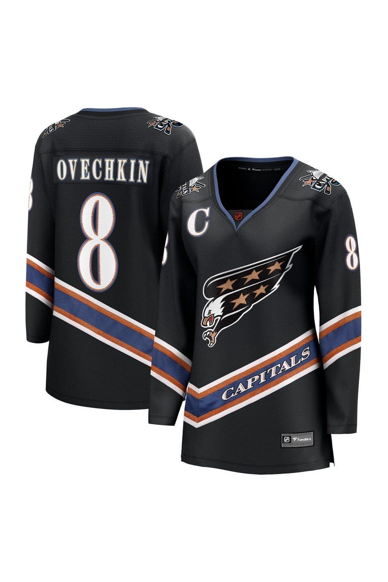 Women's Fanatics Branded Alexander Ovechkin Black Washington Capitals Special Edition 2.0 Breakaway Player Jersey, Main, color, Black