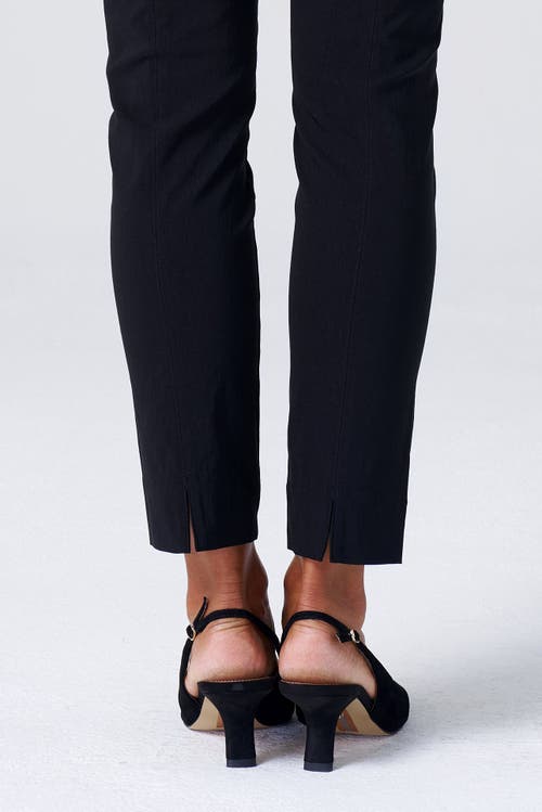 Franne Golde All Season Slim Stretch Ankle Pant With Back Slit