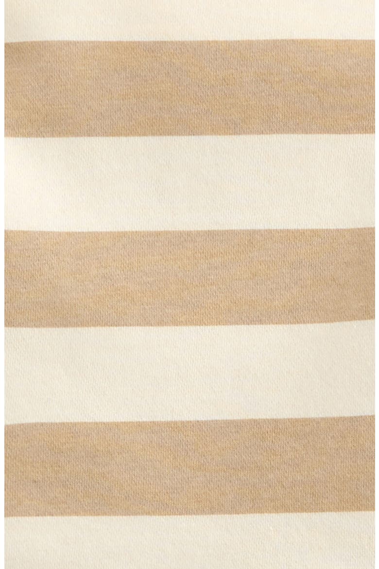 Kids' Collared Fleece Set, Alternate, color, BEIGE HUMMUS STRIPE - BEIGE