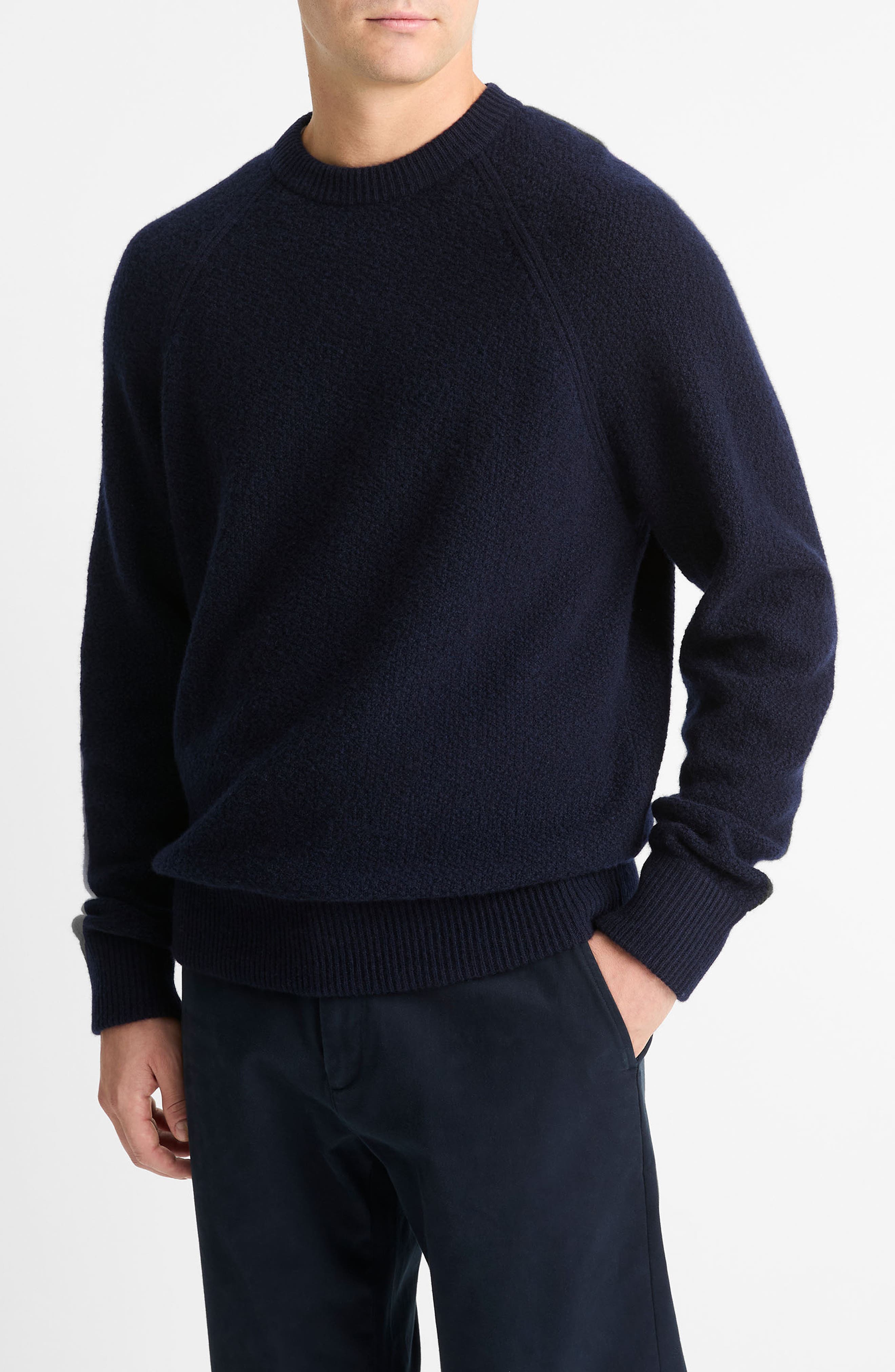 Vince Wool & Cashmer Micro Bouclé Sweater
