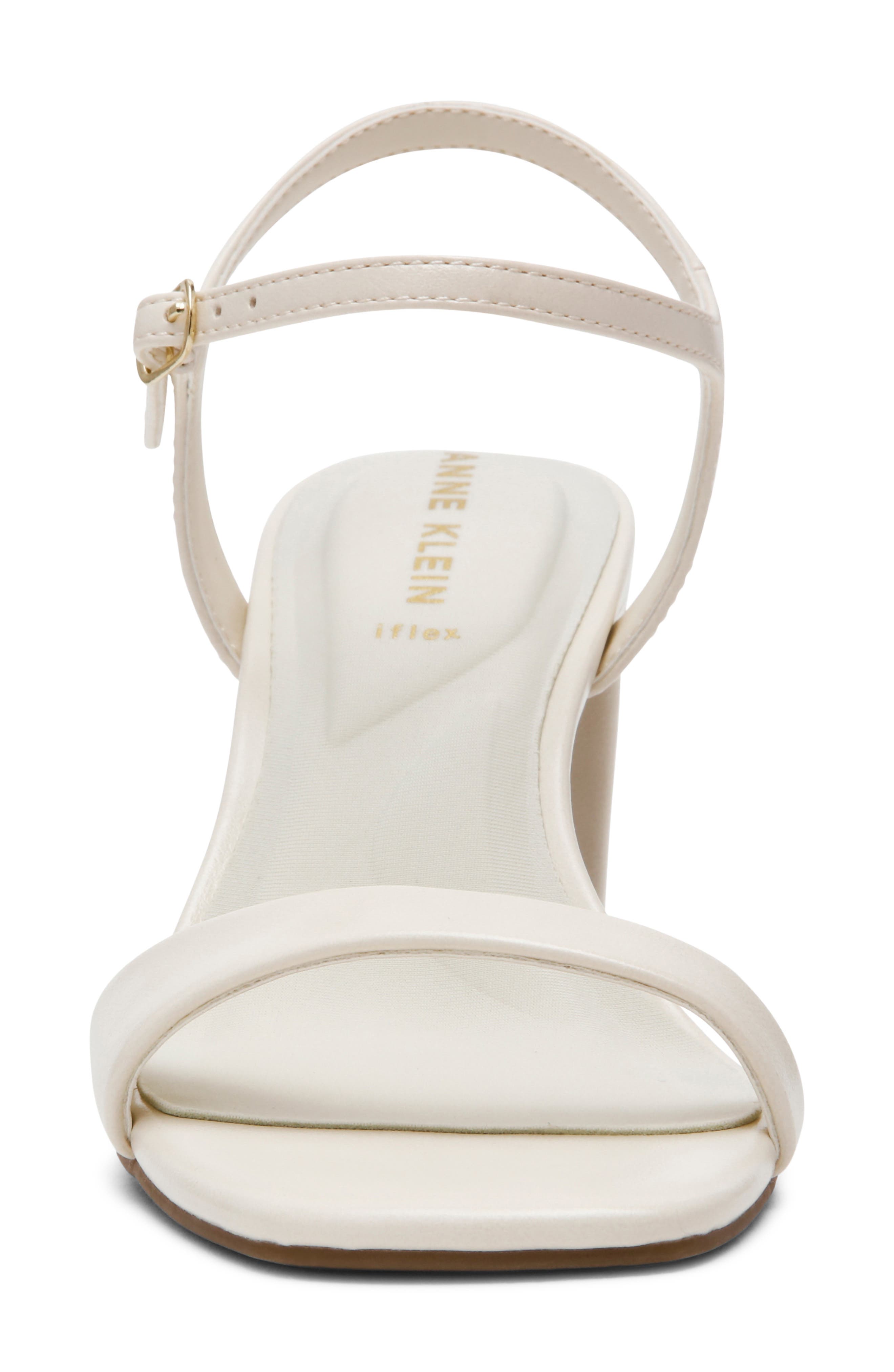 Beata Ankle Strap Sandal, Alternate, color, BONE CRINKLE