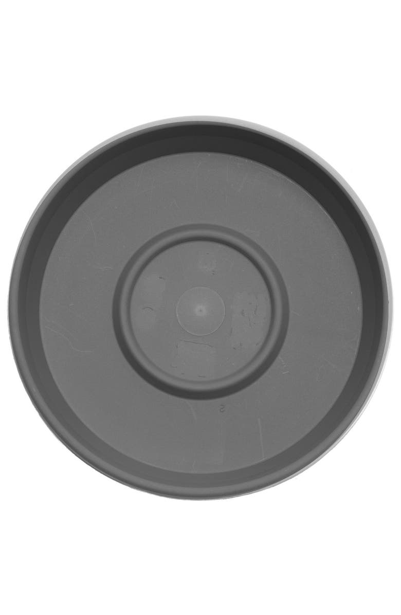 Bloem Terra 13 Inch Resin Saucer, Charcoal Gray, Round Flower Pot Tray, Alternate, color, Gray
