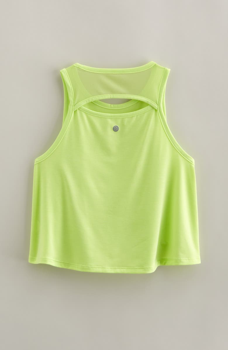 Zella Girl Kids' Sway Back Cutout Tank, Alternate, color, 