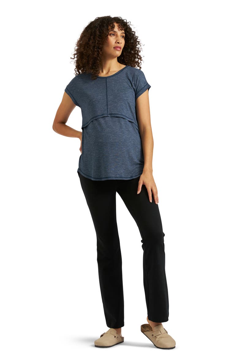 Dreamy Nursing Tee, Alternate, color, DENIM