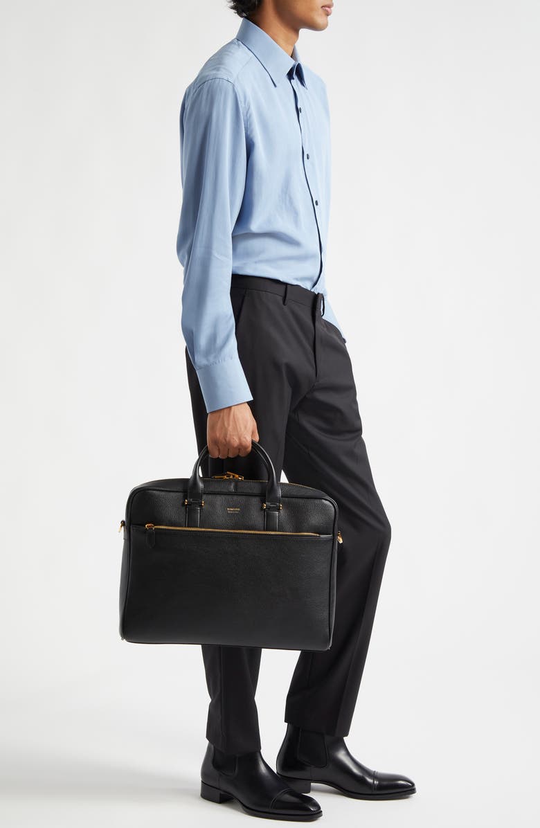 TOM FORD Leather Briefcase, Alternate, color,