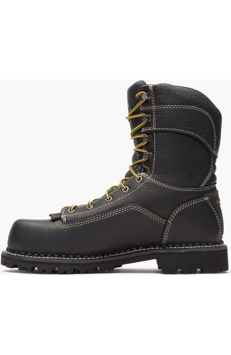 Georgia Boot Amp Lt Logger Composite Toe Waterproof Work Boot, Alternate, color, Black