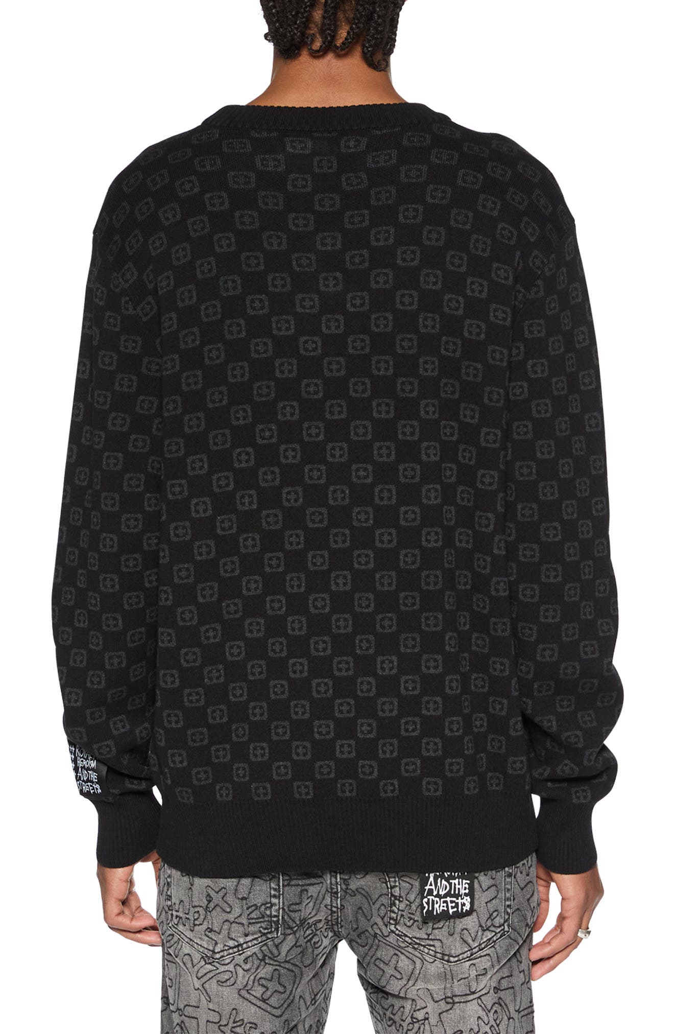 Box Jacquard Sweater (Men) | Nordstromrack