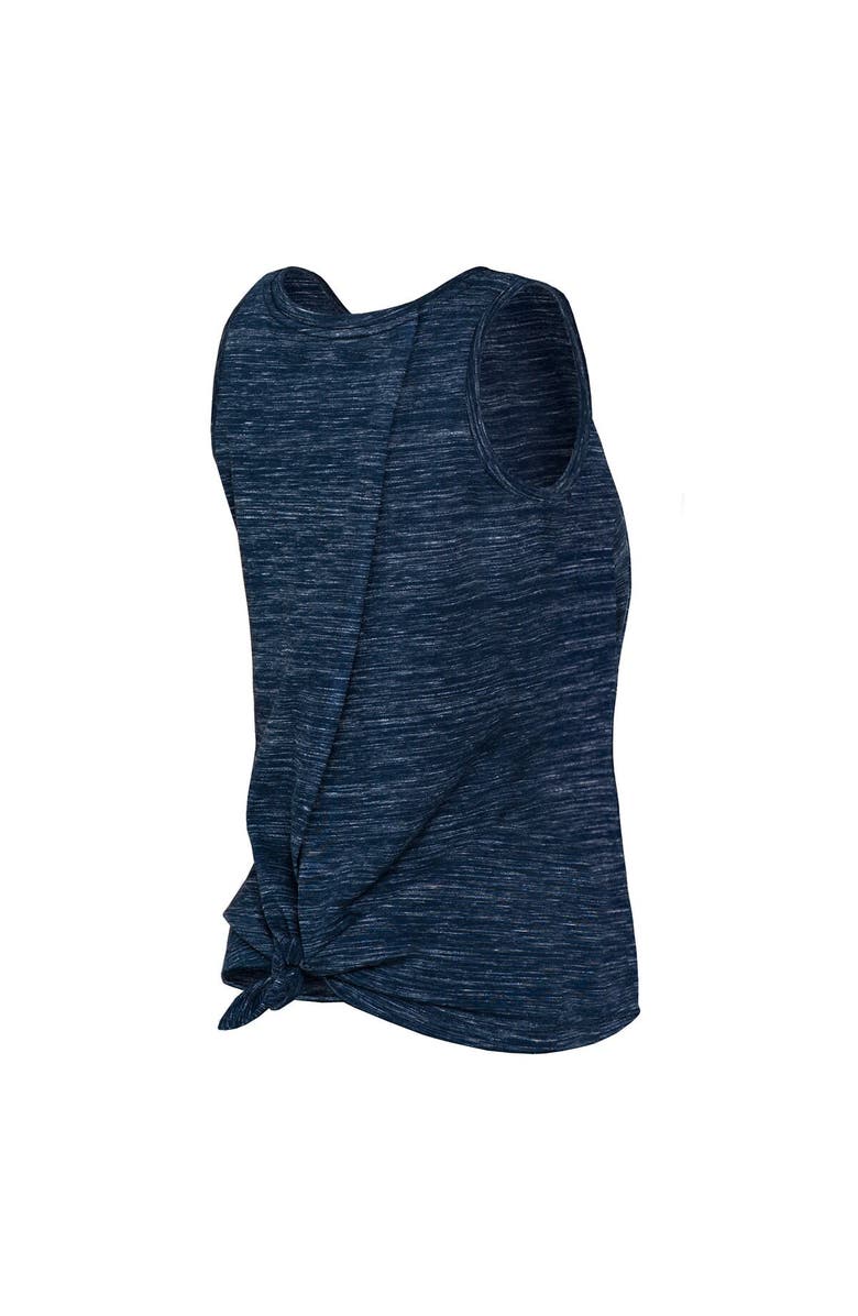 New Era Women's New Era College Navy Seattle Seahawks Space Dye Tie-Back Tank Top, Alternate, color, 