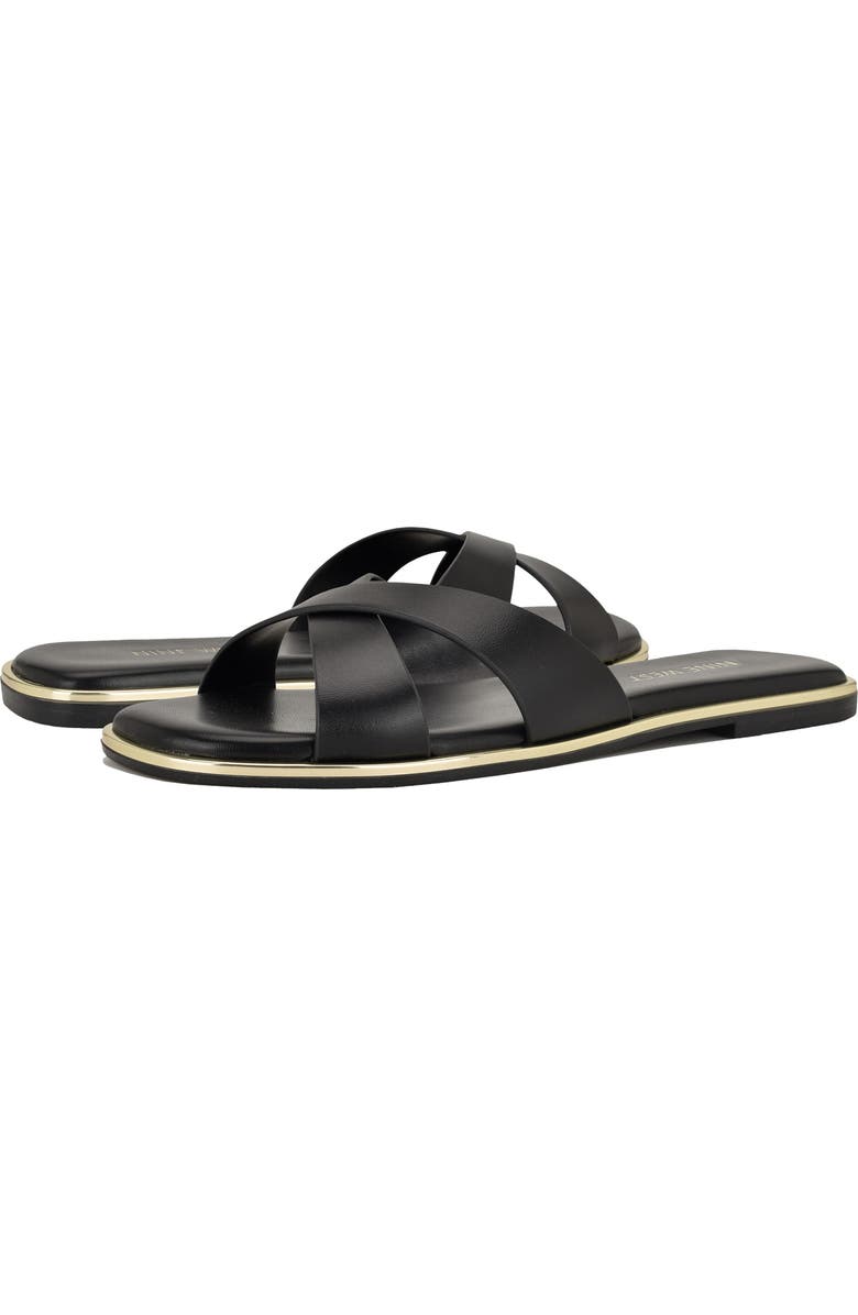 Nine West Edeny Slide Sandal, Alternate, color, Black 001