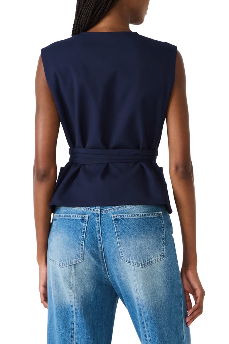 Felicia Belted Vest, Alternate, color, MARINE