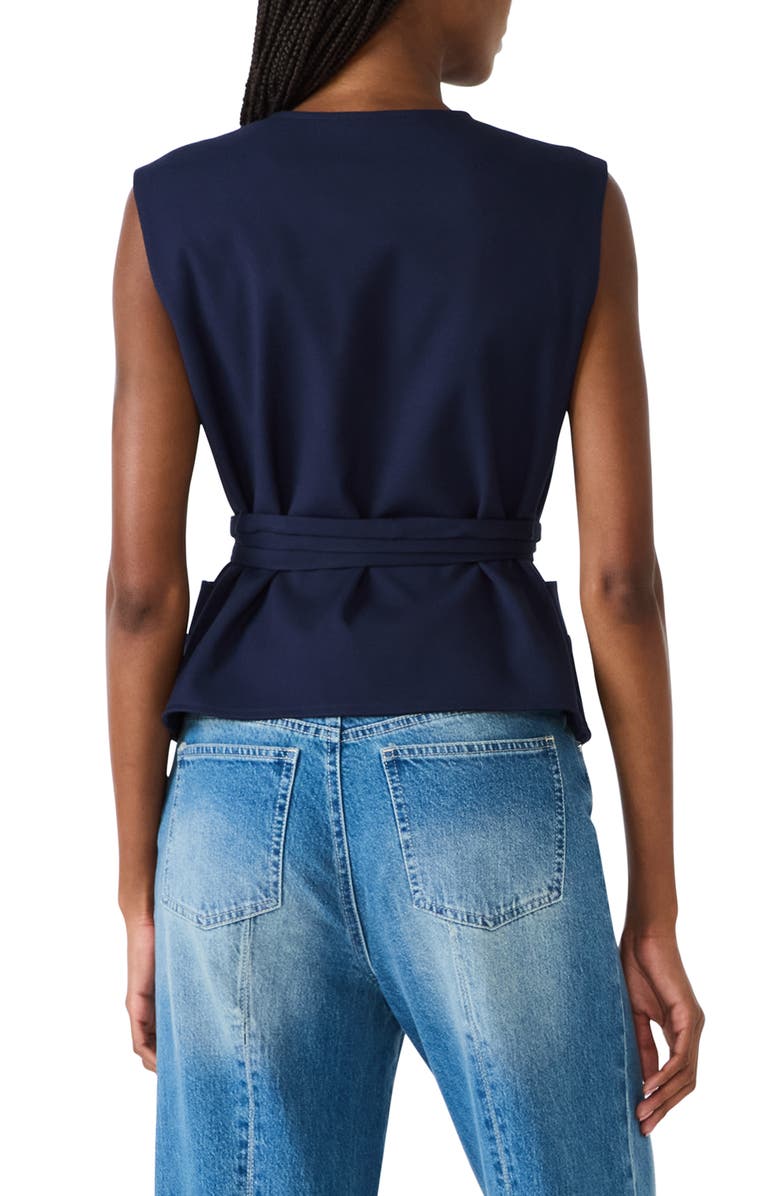 Steve Madden Felicia Belted Vest, Alternate, color, Marine