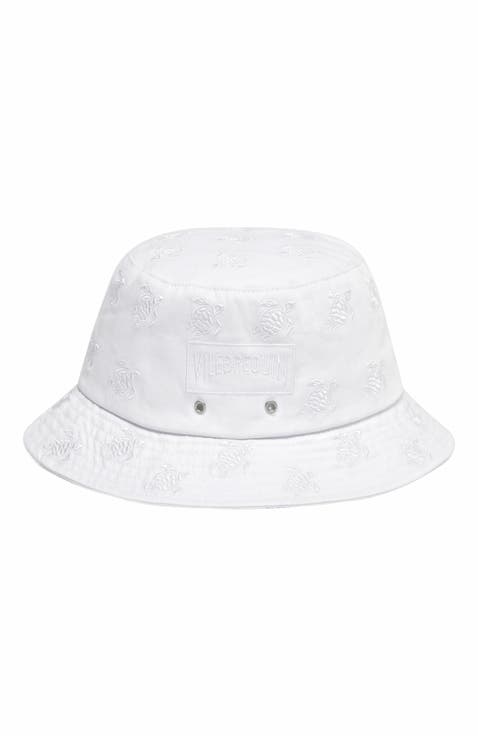 Embroidered Bucket Hat Turtles All Over